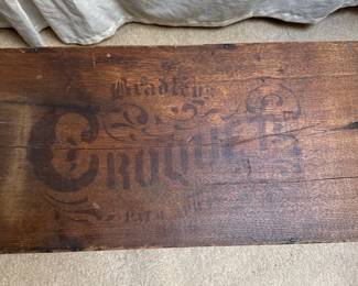 Antique Milton Bradley Croquet Set in Wooden Box