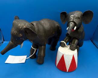 Vintage Schoenhut Humpty Dumpty Circus Elephant Figures