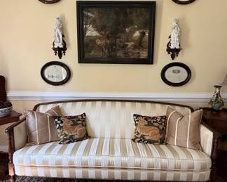 Hickory Chair Co. Sheraton Style Mahogany Sofa