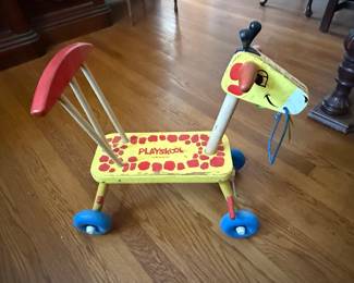 Vintage Playskool Giraffe Ride-On Toy