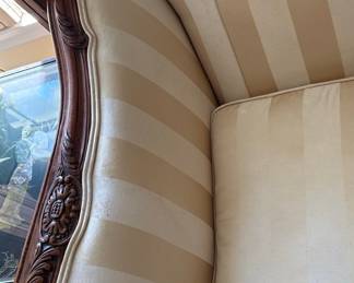 Vintage Ethan Allen French Provincial Camelback Sofa