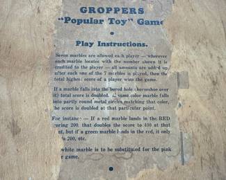 Vintage Gropper Manufacturing Co. Carnival Ball-Toss Game Board - Rastus, Rufus, Eruptic, King Hobo Cole