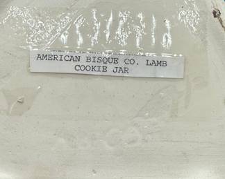 American Bisque Lamb Cookie Jar