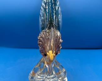 Vintage Murano Glass Pheasant Figurine with Bullicante Technique