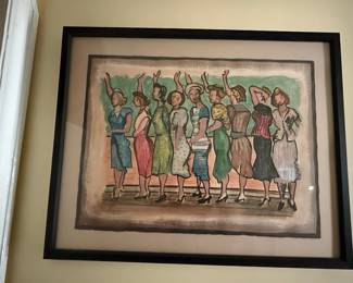 Original Figurative Paintings (Two Works) - African American and Mid-Century Themes