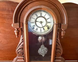 Antique Ansonia "King" Model Oak Parlor Clock