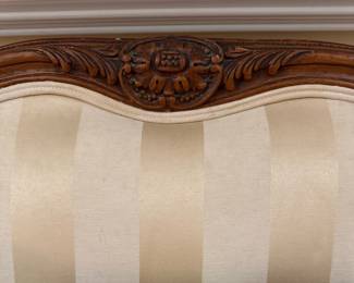 Vintage Ethan Allen French Provincial Camelback Sofa