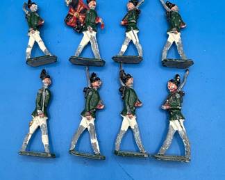 Vintage Lead Toy Soldiers, Napoleonic Era Prussian Infantry