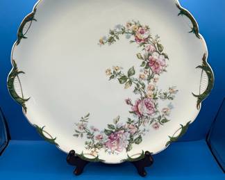 Haviland Limoges Serving Platter - Pink Roses