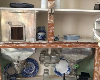 Antique Hoosier Kitchen Cabinet with Flour Sifter and Scale