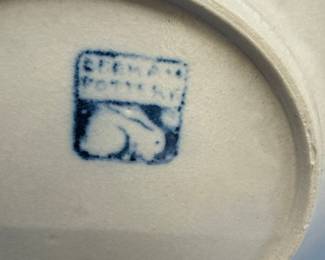 Dedham Pottery Blue Floral Plates