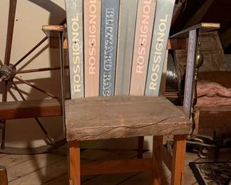 Upcycled Vintage Ski Chair