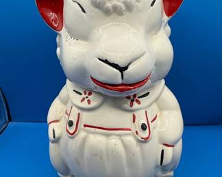 American Bisque Lamb Cookie Jar