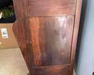 American Empire Flame Mahogany Chest of Drawers with Secretary Desk