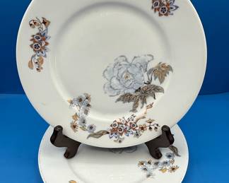 KPM Silesia Blue Floral Gold Trim Porcelain Dinner Set