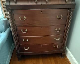 Antique Barley Twist Chest of Drawers