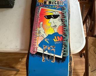 Vintage 1980s Jim McCall Freestyle Skateboard Deck
