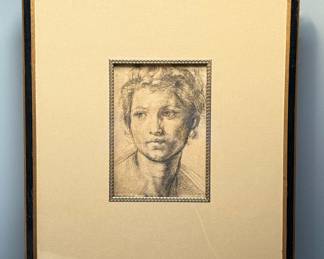 Andrea del Sarto "Head of a Youth" Print