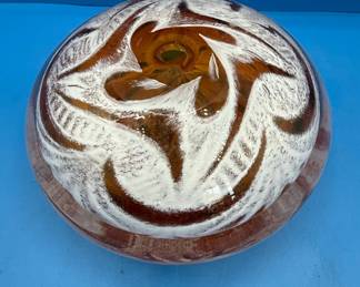Murano style Sommerso Art Glass Bowl