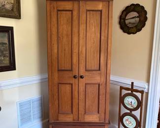 Victorian Walnut Two-Door Wardrobe with Base Drawer