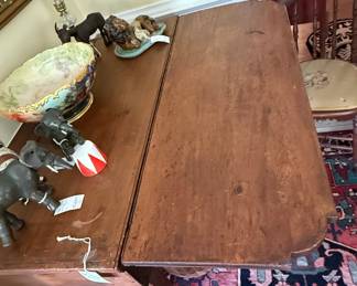 Antique Drop-Leaf Farmhouse Table