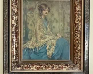 Vintage "Alice Blue Gown" Portrait Print by Arthur Garrett