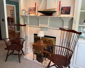 PAIR OF WILLIAM F ROHAN CHAIRS