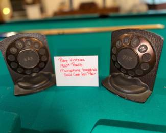 1920S RADIO MICROPHONE BOOKENDS