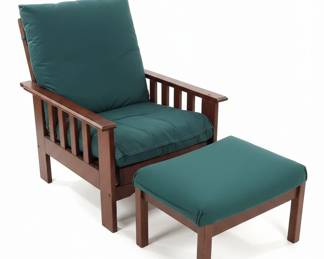 Mission Morris Chair and Ottoman