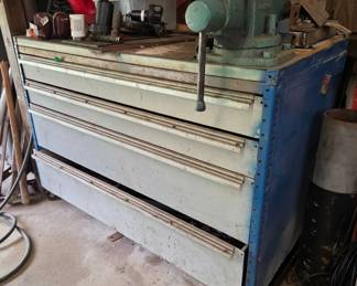 Industrial ThreeDrawer Metal Cabinet