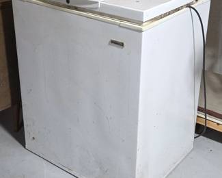 White chest freezer