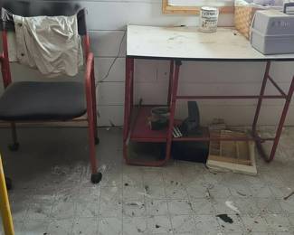 Rolling utility work chair