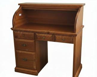 Oak Roll Top Desk
