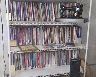 Sewing Machine and Books