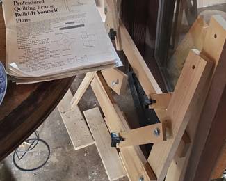 DIY wooden quilting frame