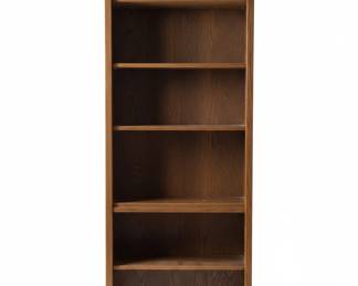 Tall Oak Veneer Bookcase