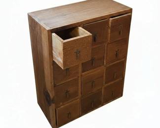 Wooden Apothecary Chest