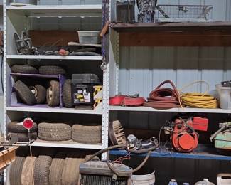 Assortment of tires and other equipment