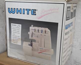 White Speedylock Serger Sewing Machine