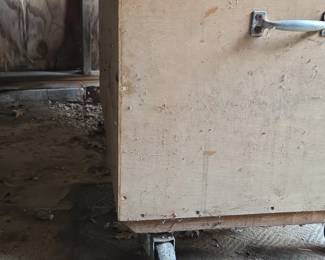 Rolling Plywood Storage Chest