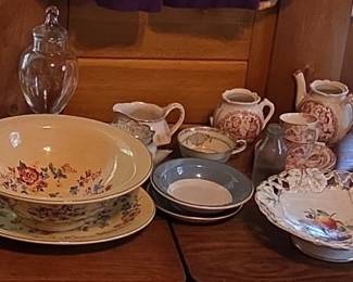 Assortment of dishware