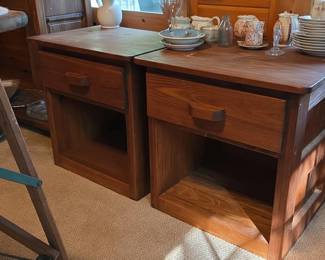 Rustic Pine Nightstands