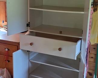 Tall white pantry cabinet