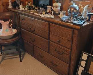 NineDrawer Oak Dresser