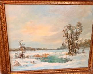 Elmer BERGE Original oil