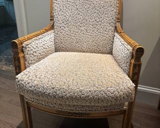 CHAIR WITH BEAUTIFUL FABRIC