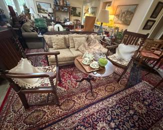 China, tea set ,AmericaN Kane sofa, tapestry