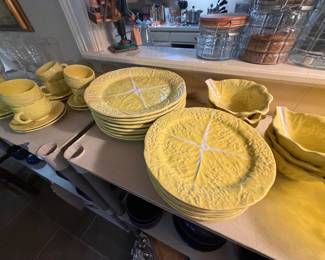 Cabbage Majolica dishes