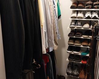 men's suits, shoes