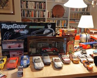 Top Gear slot car track, model cars